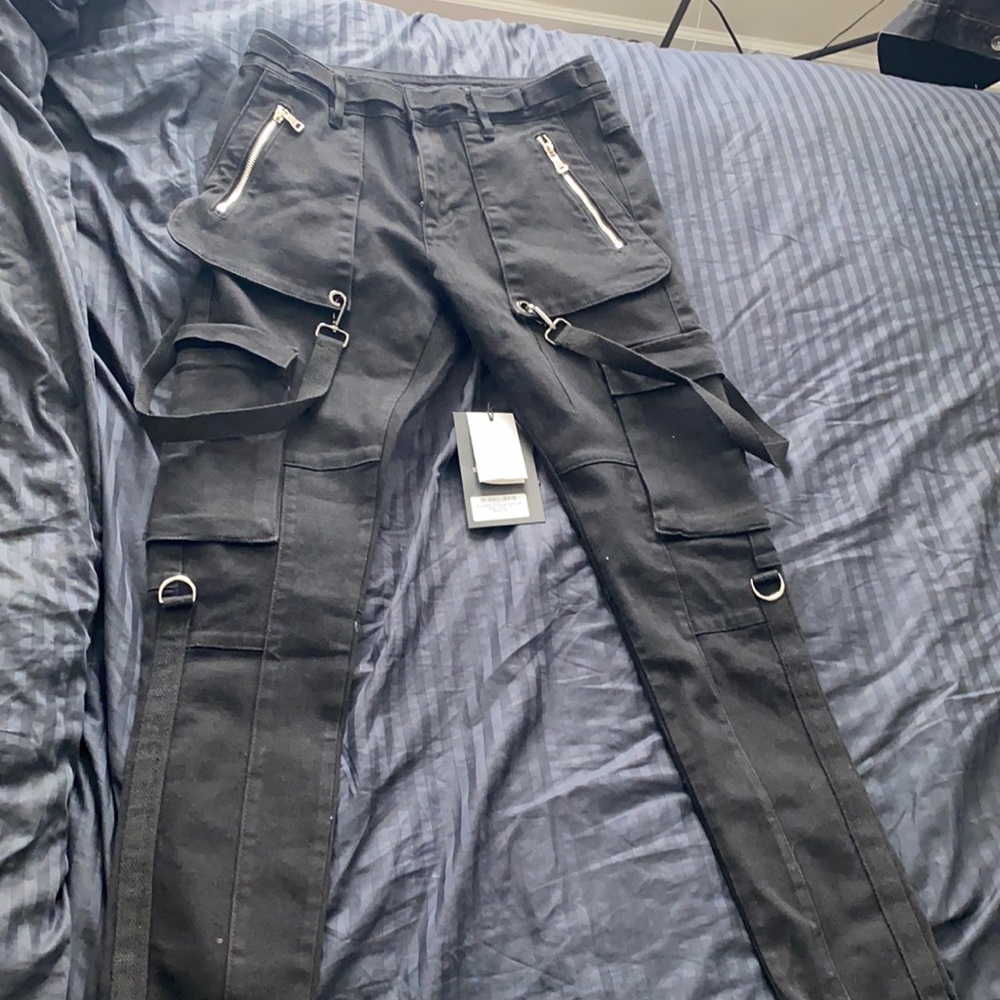 Denim Jet Black Strap Jeans - Men’s